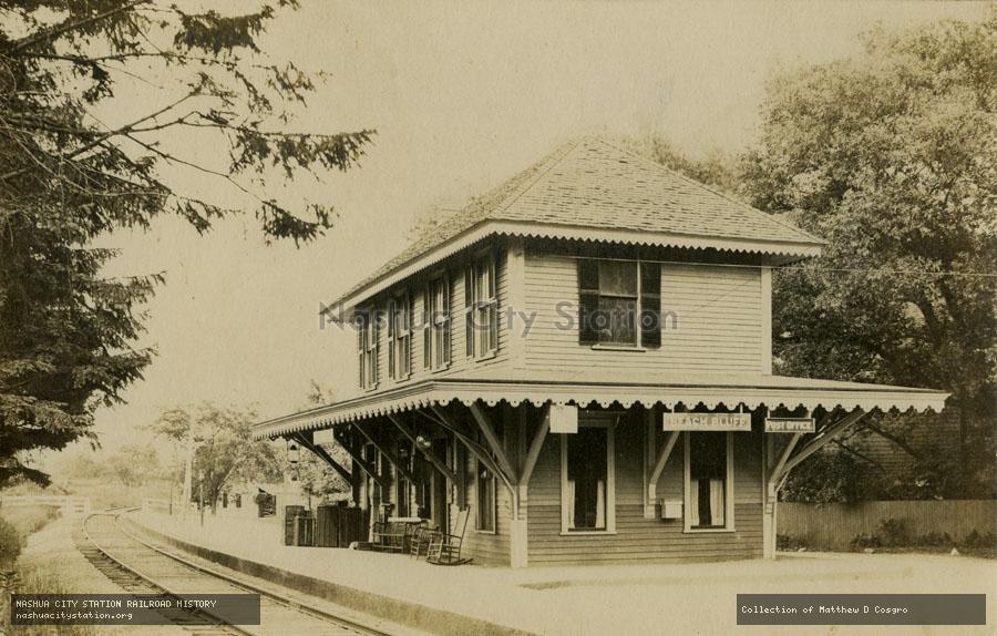 Postcard: Beach Bluff station and post office